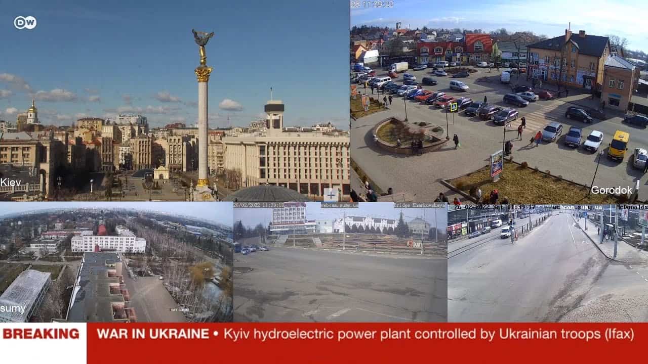 Webcam in diretta da tutta l’Ucraina: Kiev, Sumy, Pripjat