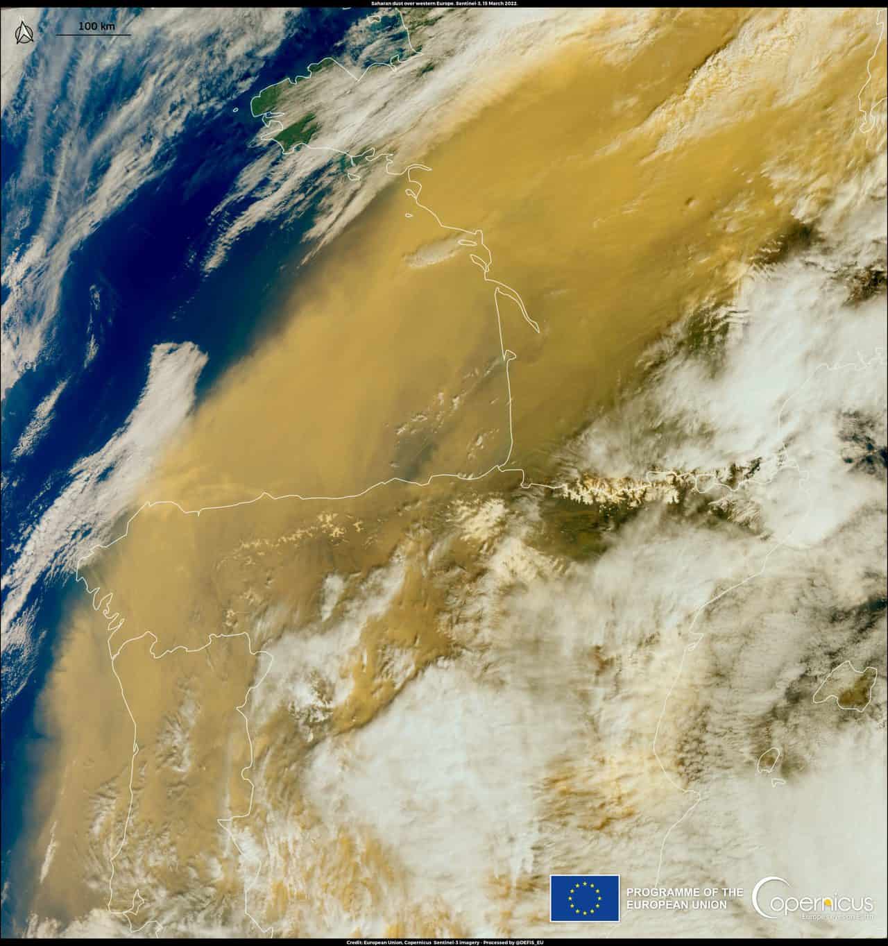 Uno sguardo all’estate con la tempesta di sabbia verso l’Europa occidentale: è meteo estremo