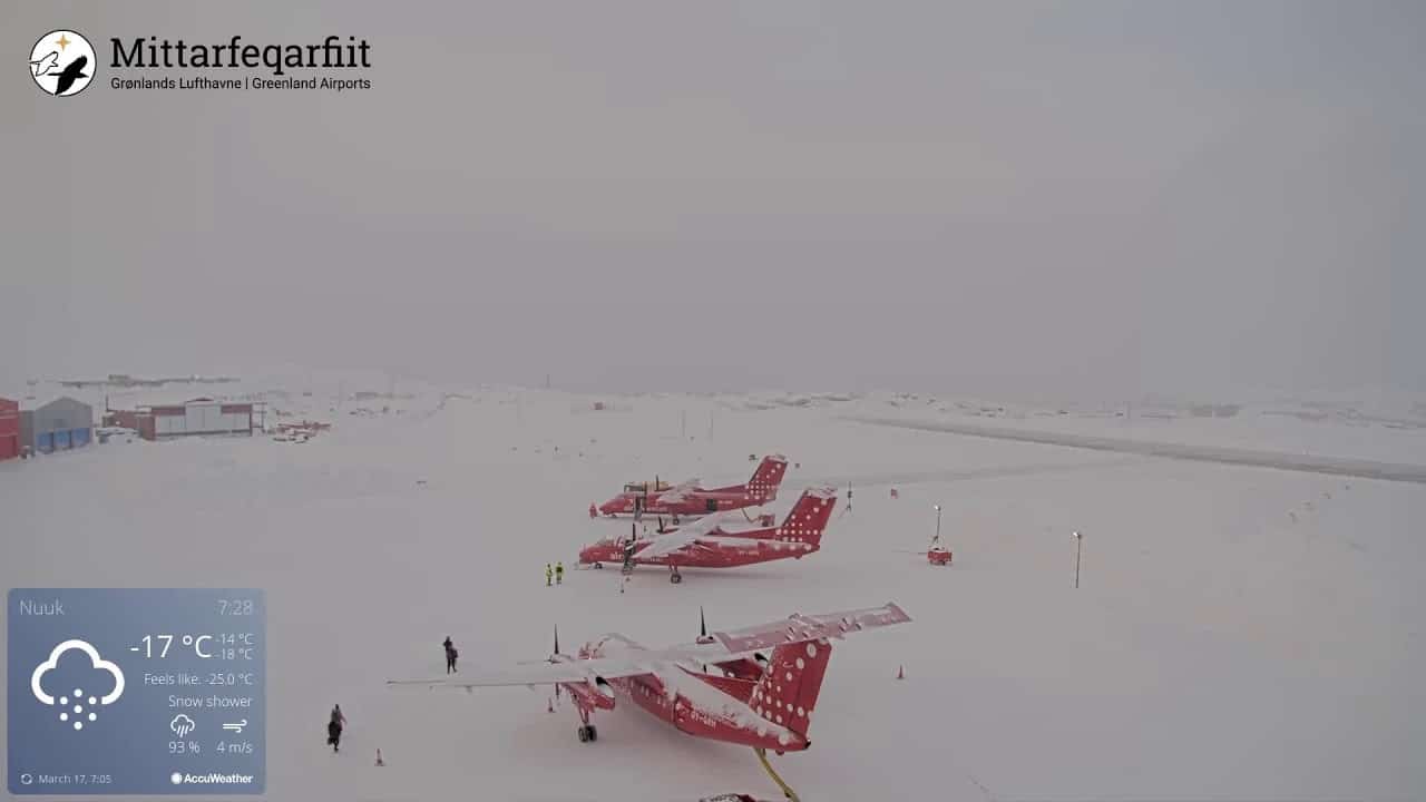 Webcam dalla Groenlandia, Nuuk la capitale. Da qui potete osservare l’evoluzione meteo