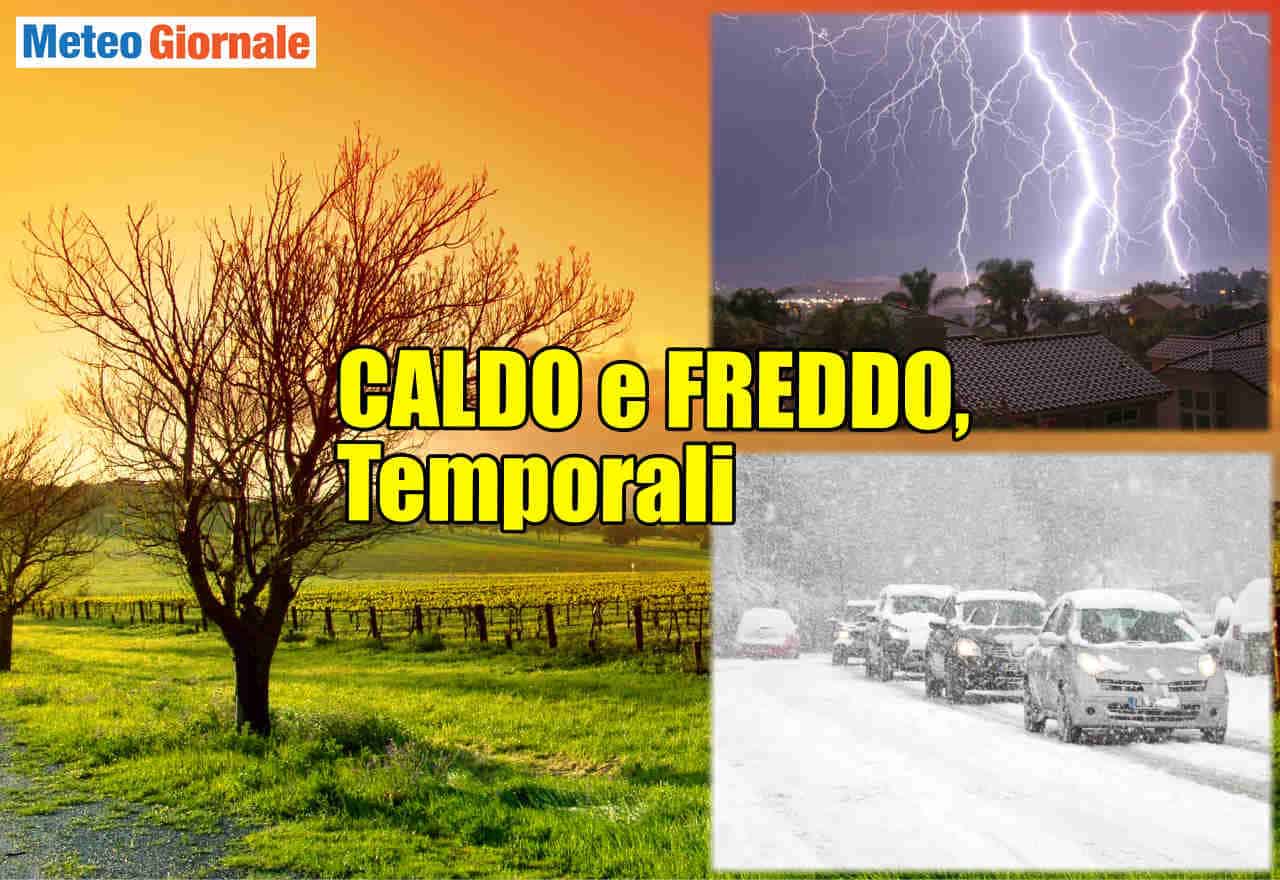 Dall'inverno ai primi tepori, potrebbe essere un'alternanza brusca
