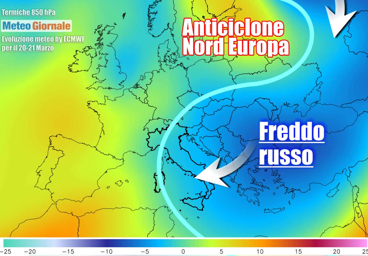 Nuova fase invernale sull'Italia