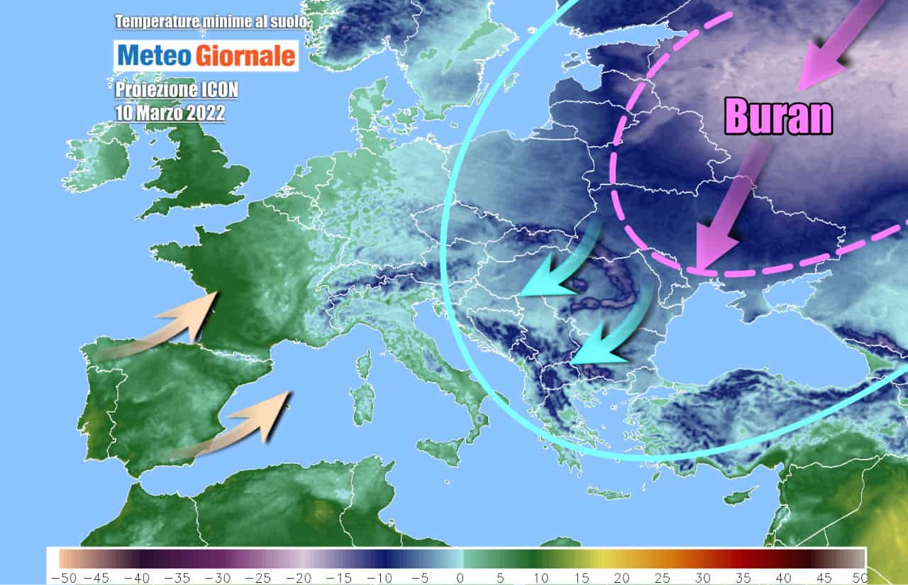 Il gelo più intenso dell'inverno in pieno marzo