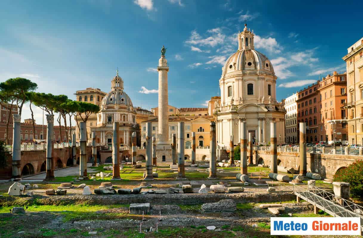 Meteo ROMA: abbassamento della temperatura. Rischio di pioggia a metà settimana