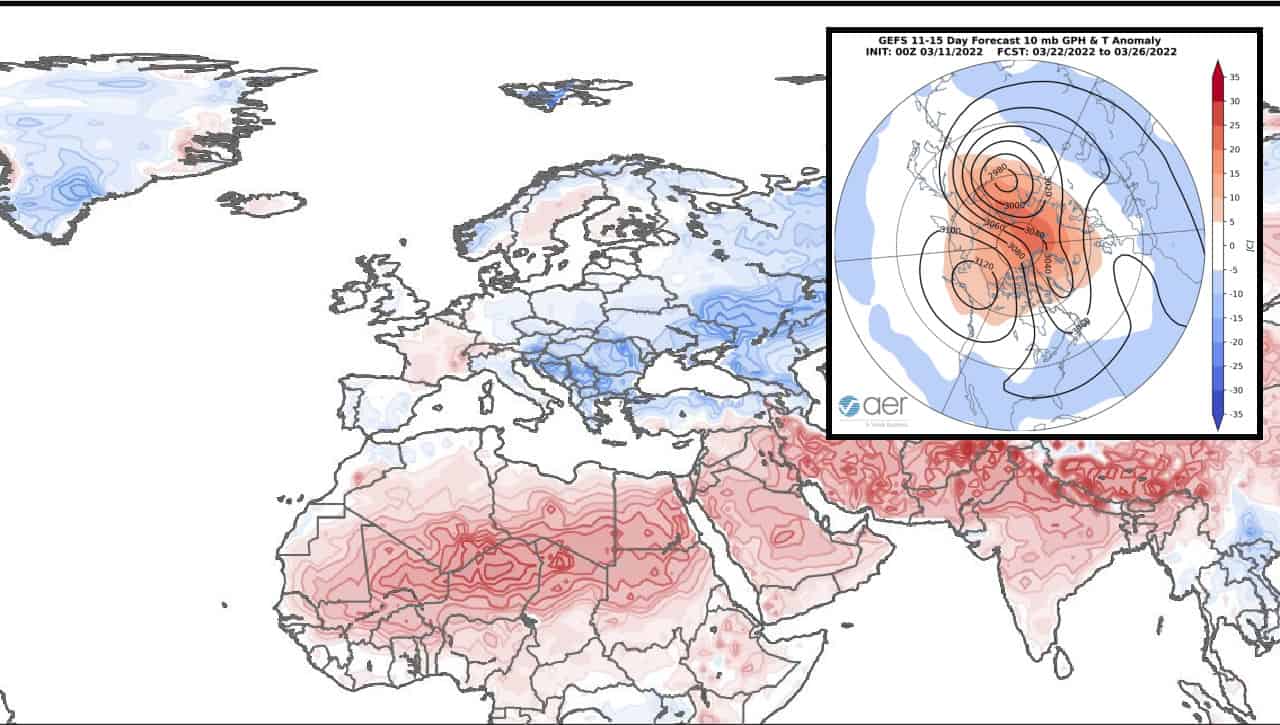 meteo con stratwarming