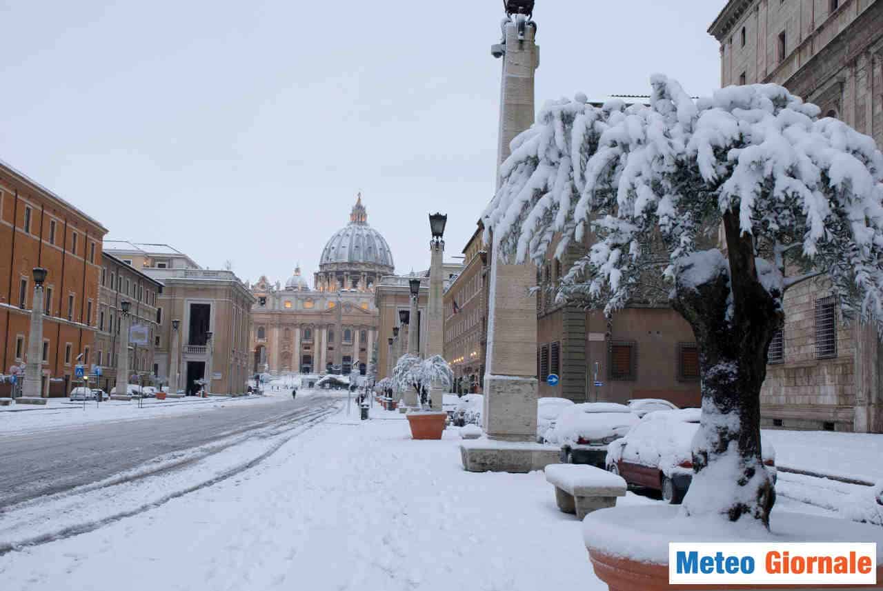 La Capitale ammantata di bianco