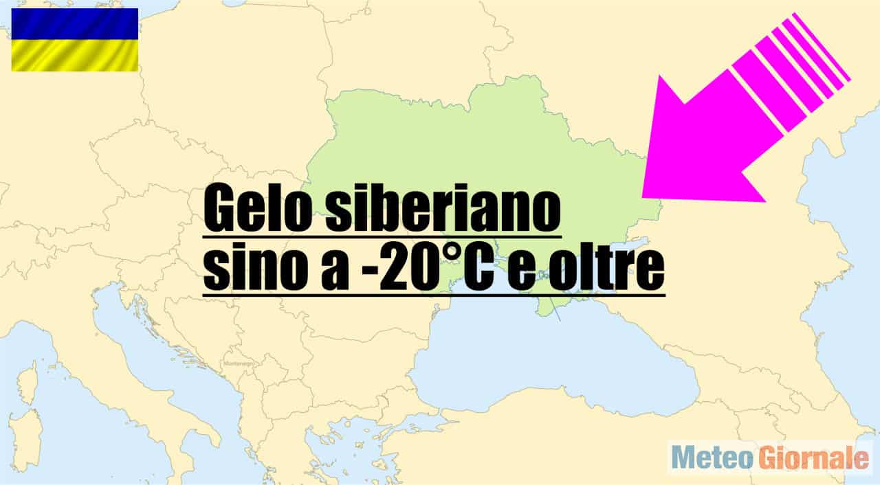 meteo ucraina atteso gelo siberiano