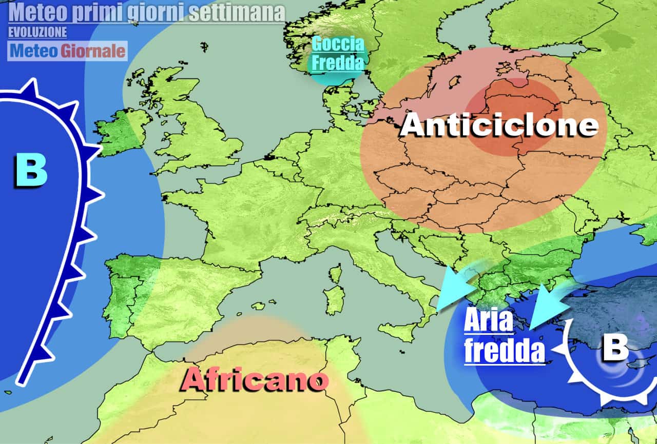 Periodo anticiclonico in vista