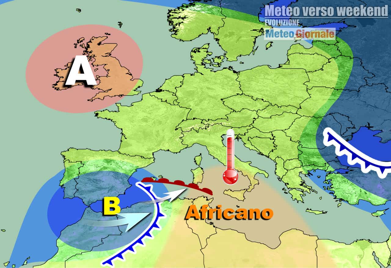 Dominio anticiclonico quasi incontrastato per vari giorni