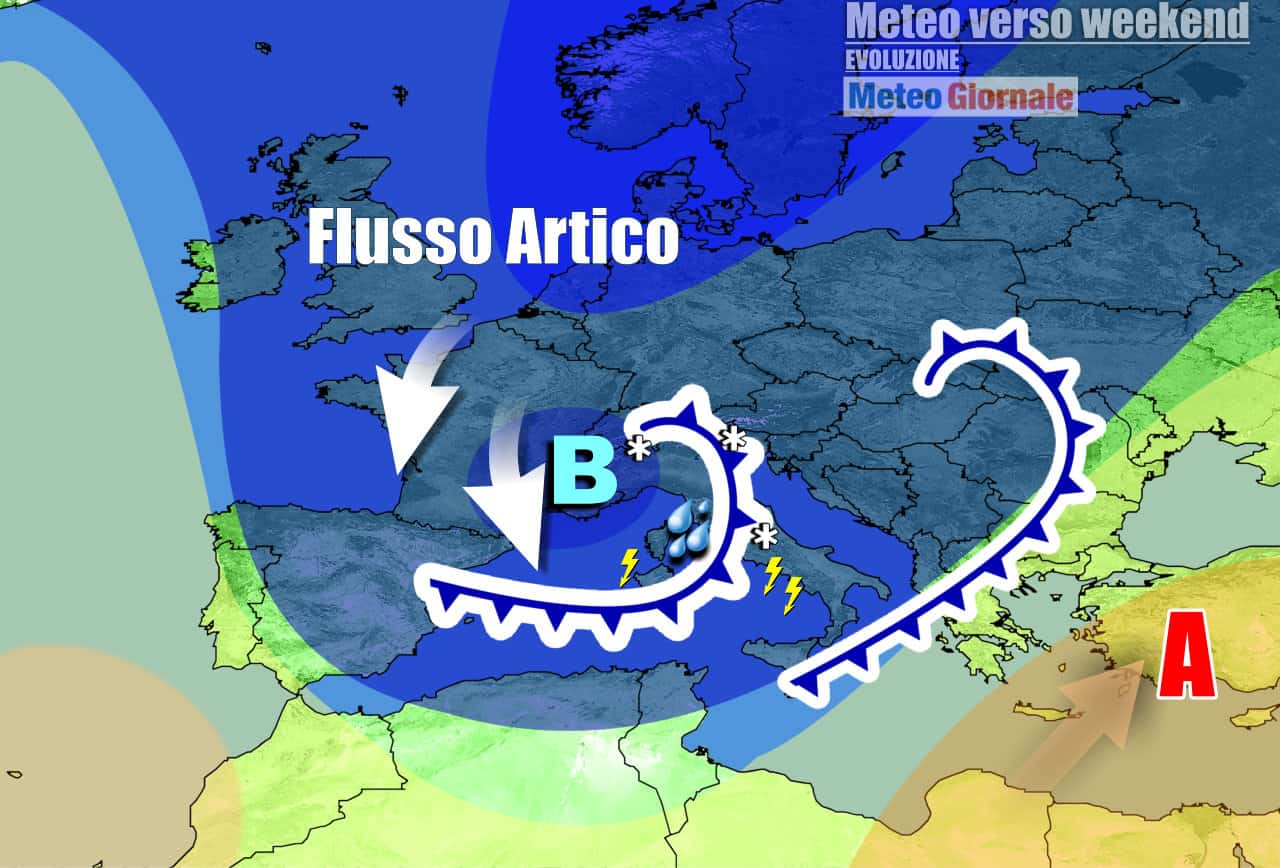 Weekend freddo e con neve a quote basse