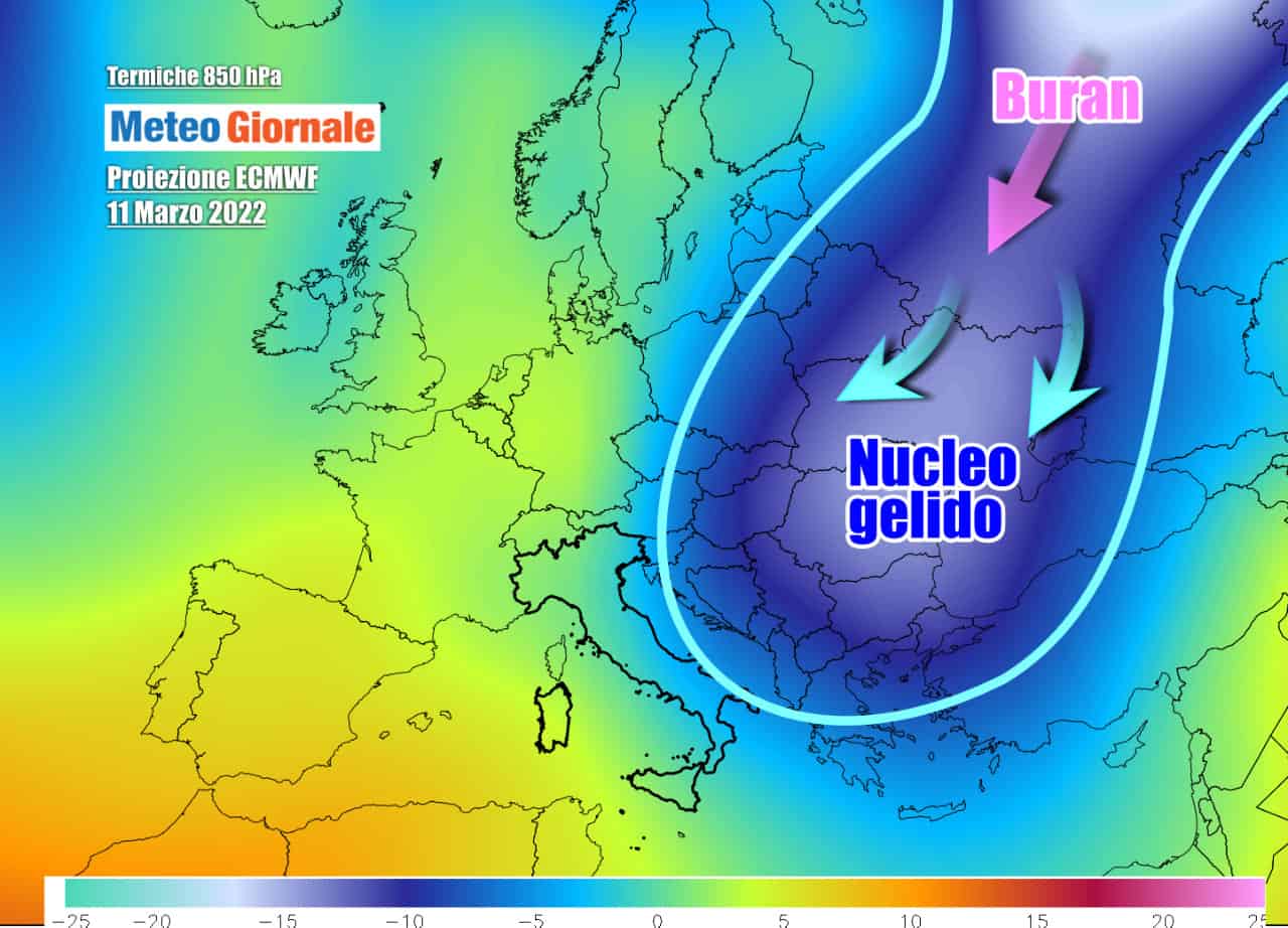 Termiche glaciali sull'Est Europa