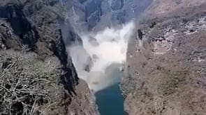 Terremoto causa frana gigantesca su un lago in Messico