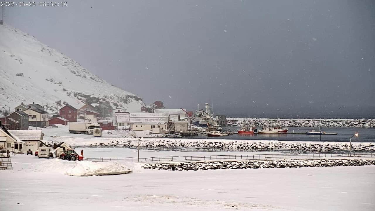 Webcam da Capo Nord, Norvegia. Ancora tantissima neve
