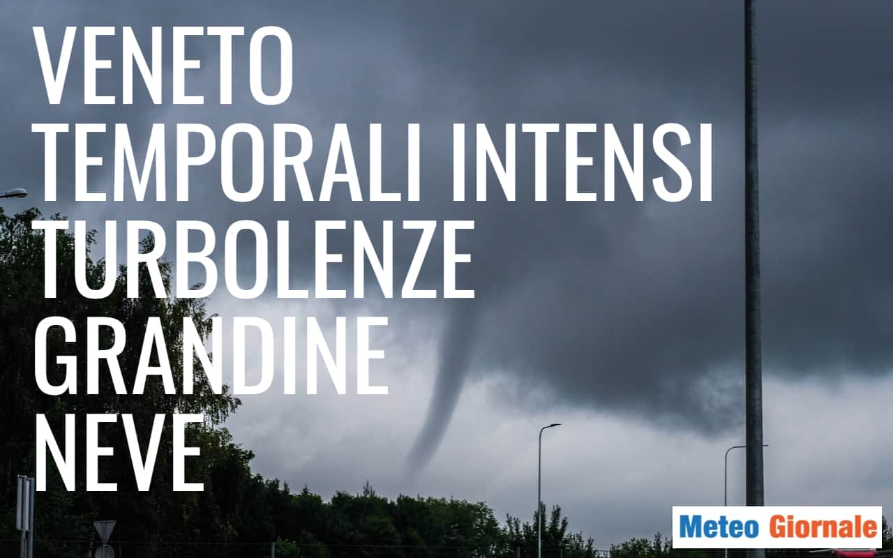 Meteo Veneto, scoppiano temporali di forte intensità. Rischio di grandine
