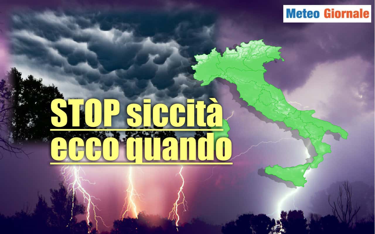 meteo con stop siccita