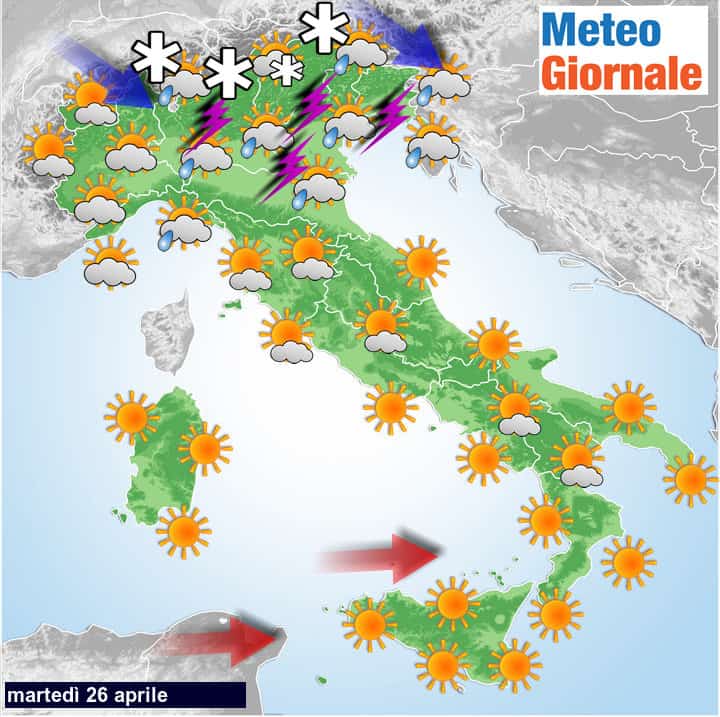meteo domani