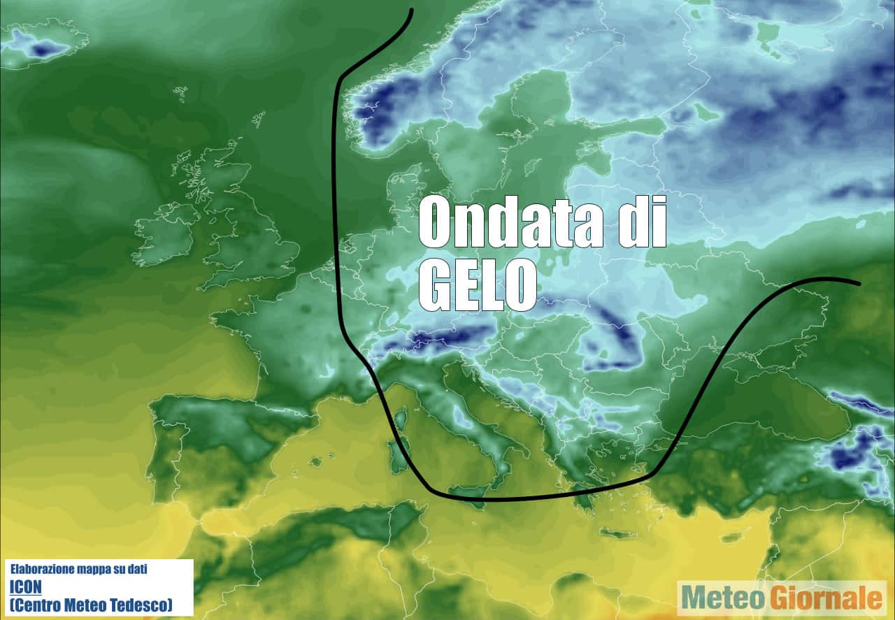 meteo europa gelido