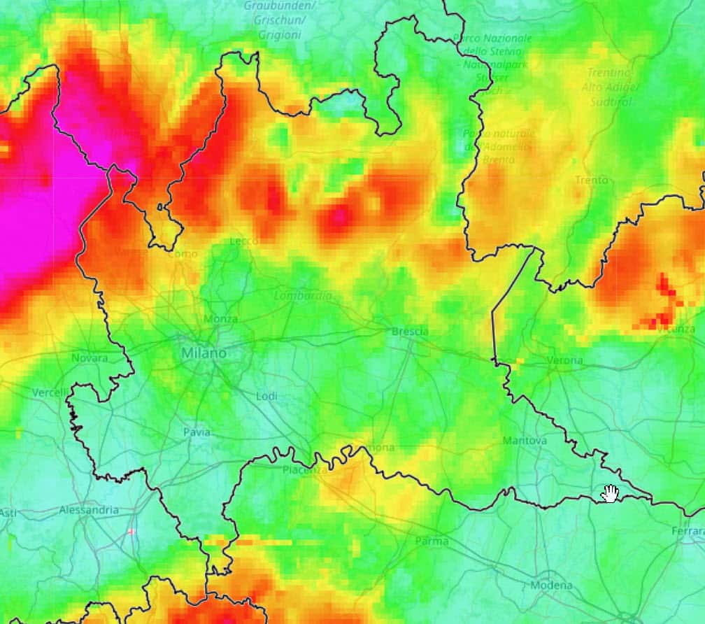 Meteo Lombardia, gran maltempo nel nord regione. Alla fine, anche neve
