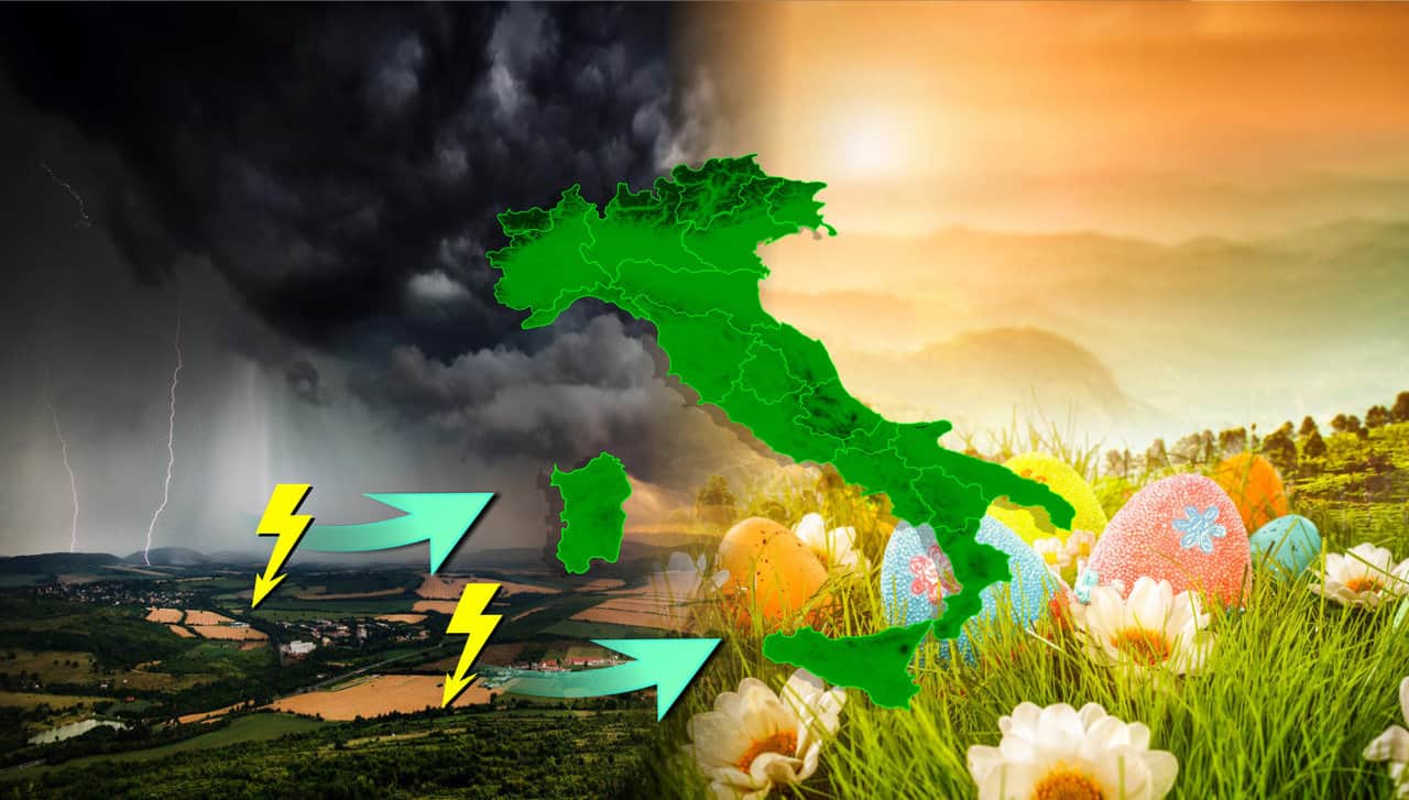 Dall'anticiclone caldo ai temporali nella settimana di Pasqua