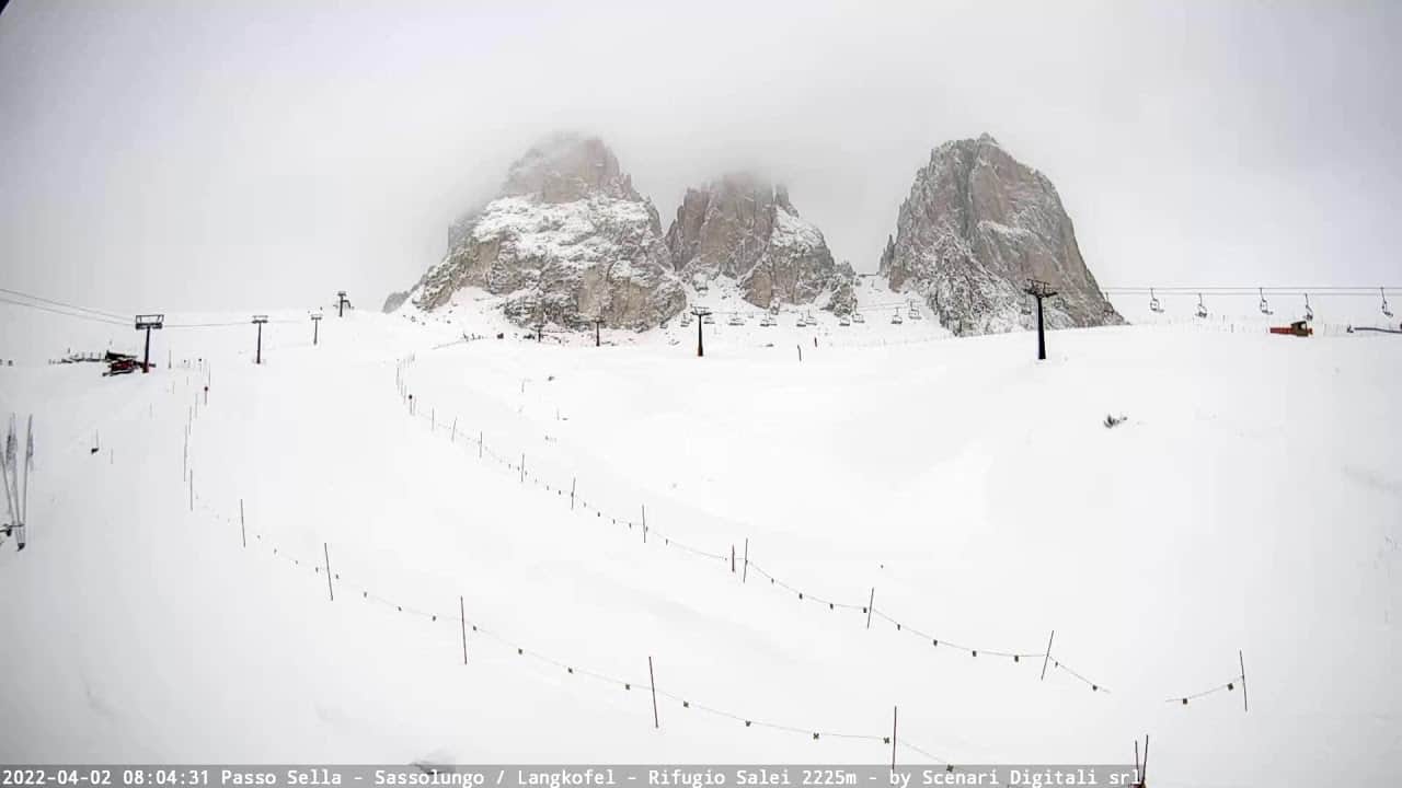 Meteo Veneto, in diretta sotto la neve. Video dalla webcam