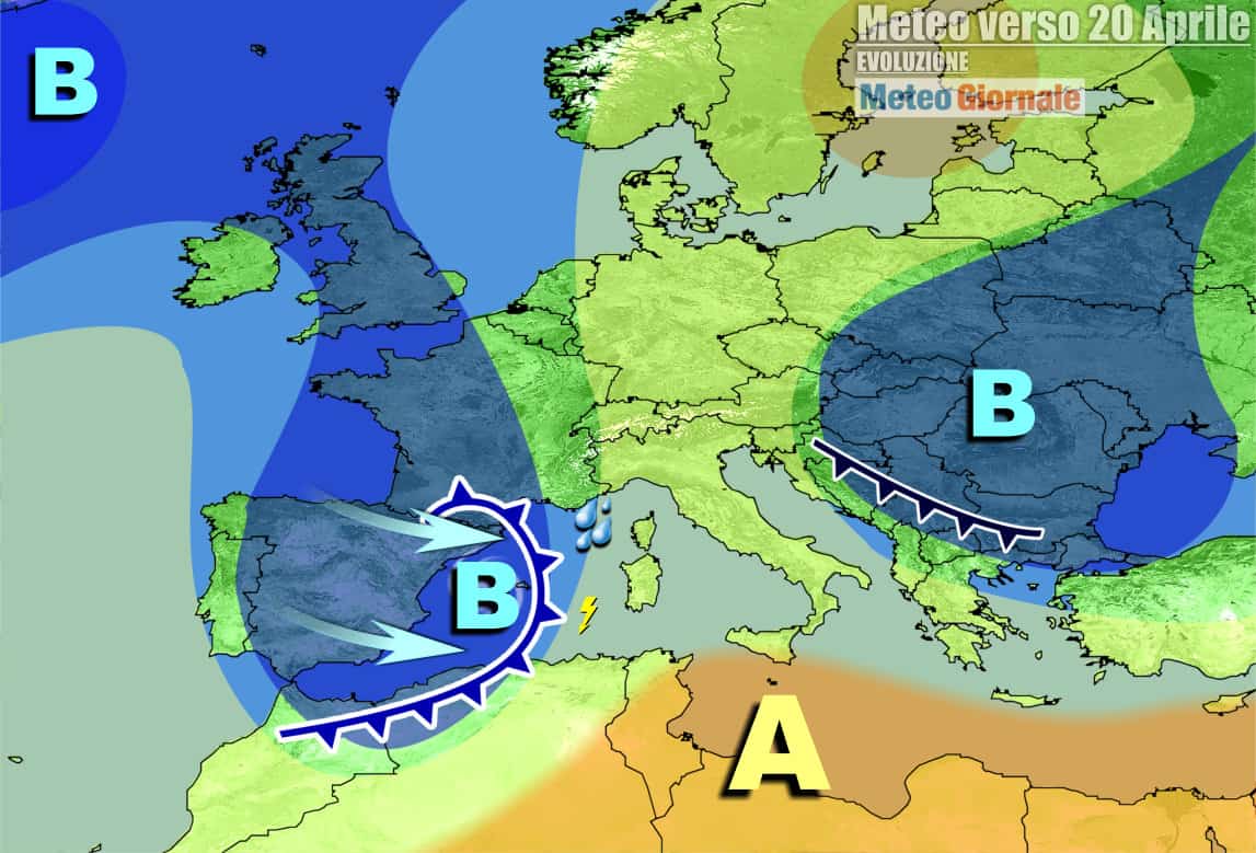 Tornano le perturbazioni atlantiche