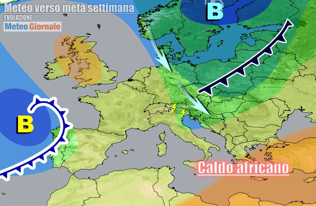 Meteo più anticiclonico  a fine aprile