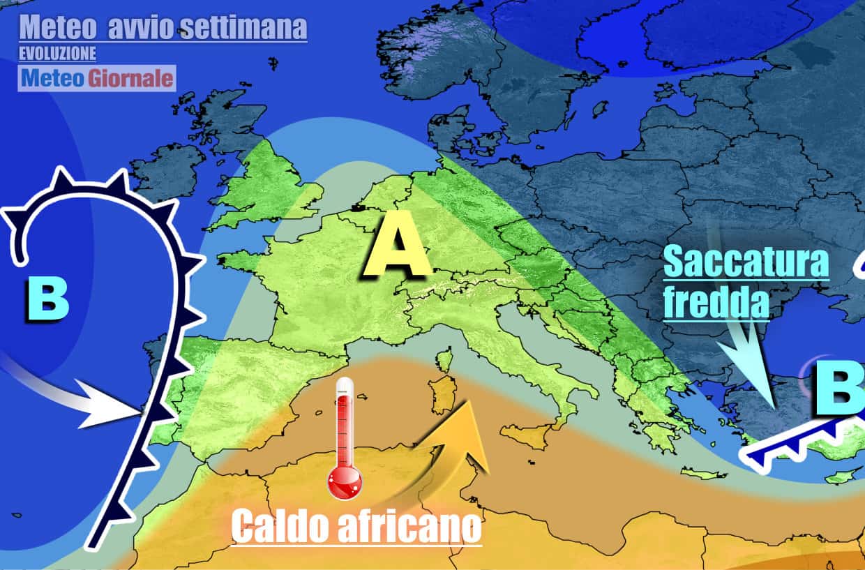 Nuova fase primaverile sull'Italia