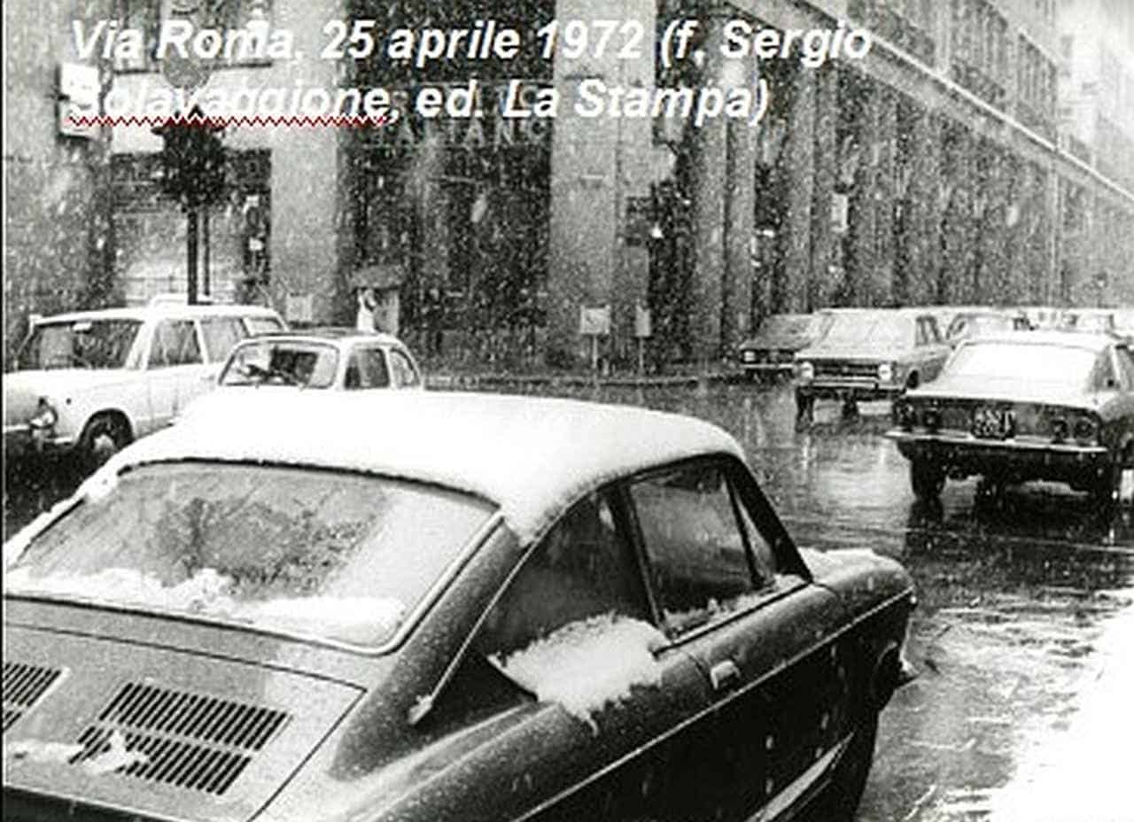 La nevicata tardiva di 50 anni fa a Torino