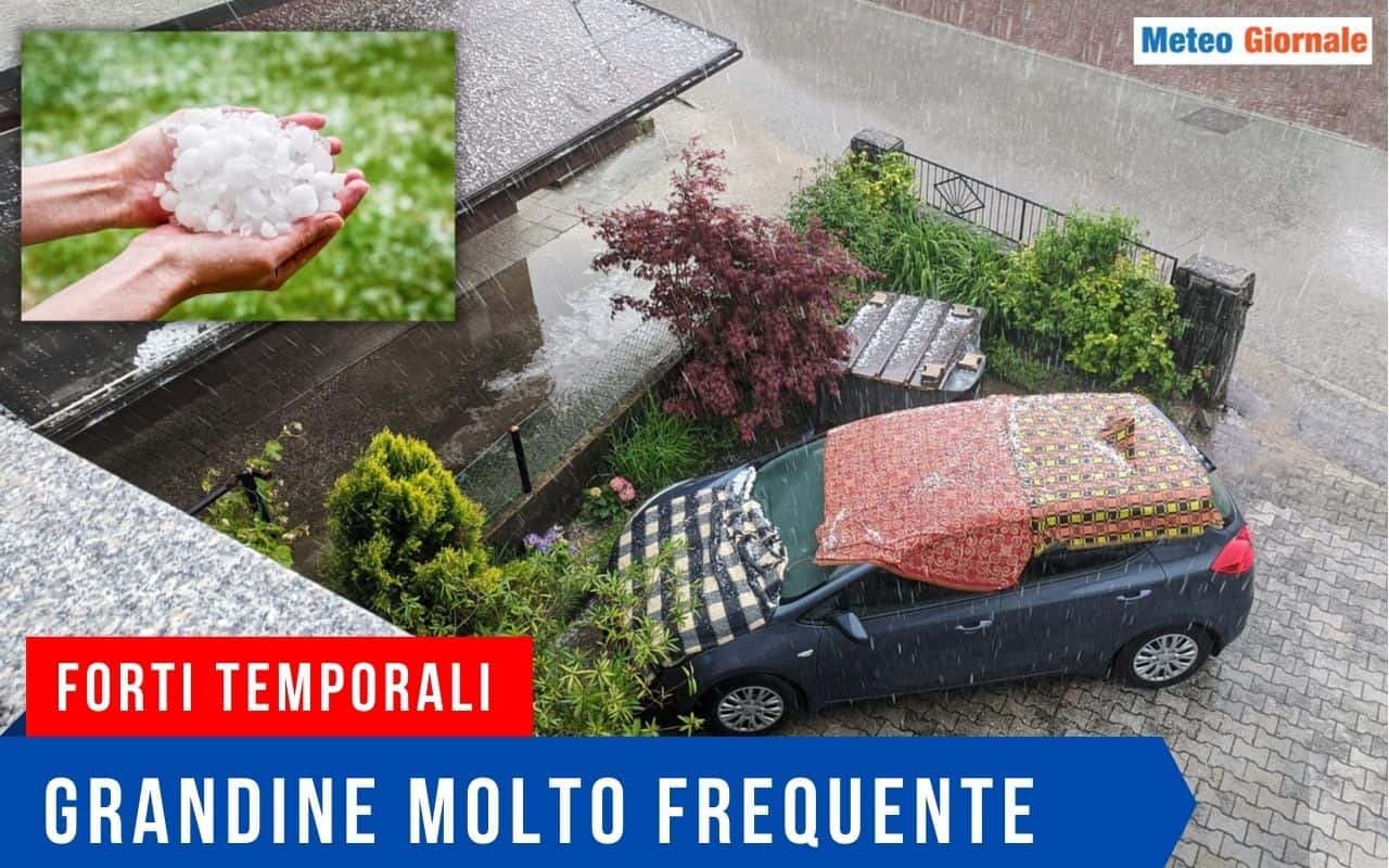 Meteo Italia, Weekend con GRANDINE diffusa. Localmente di GROSSE DIMENSIONI. Maggio chiude pessimo