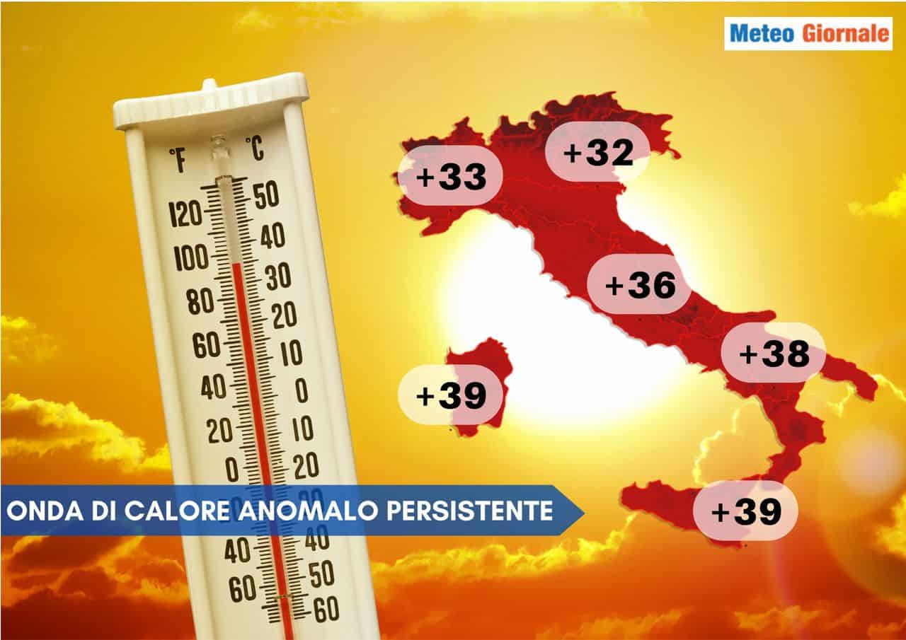 Meteo Italia 15 giorni: rischiamo caldo con picchi di 39 gradi in Maggio su alcune località