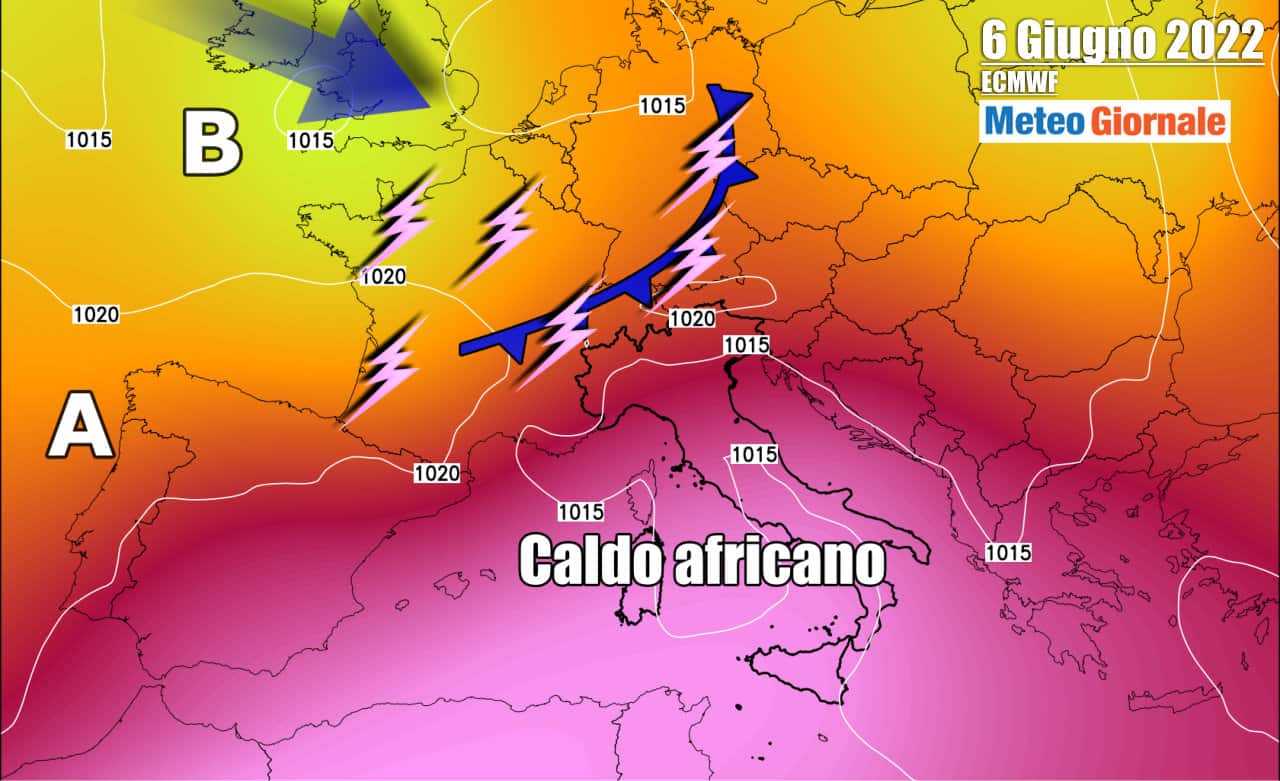 Anticiclone africano CALDO AFRICANO, Hannibal o no, avremo una forte anomalia meteo verso i RECORD