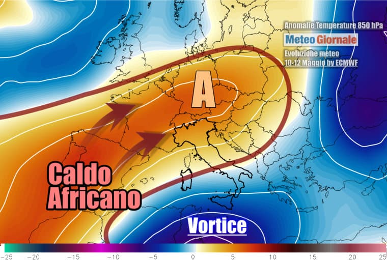 Il caldo farà via via sul serio nel corso della prossima settimana