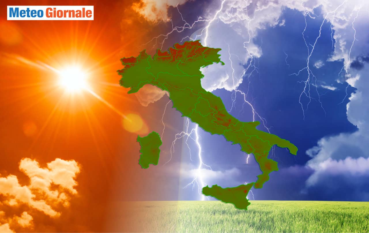 Meteo: BREAK con FORTI TEMPORALI irromperà sull’Italia