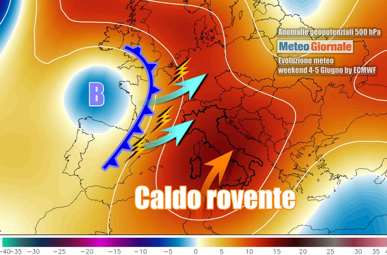 Meteo Week End 2 Giugno: Italia tra caldo intenso e rischio VIOLENTI TEMPORALI
