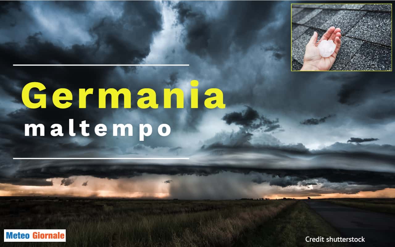 GERMANIA, danni per il Maltempo Oggi rischio Tornado e Grandine. Allerta meteo massimo livello