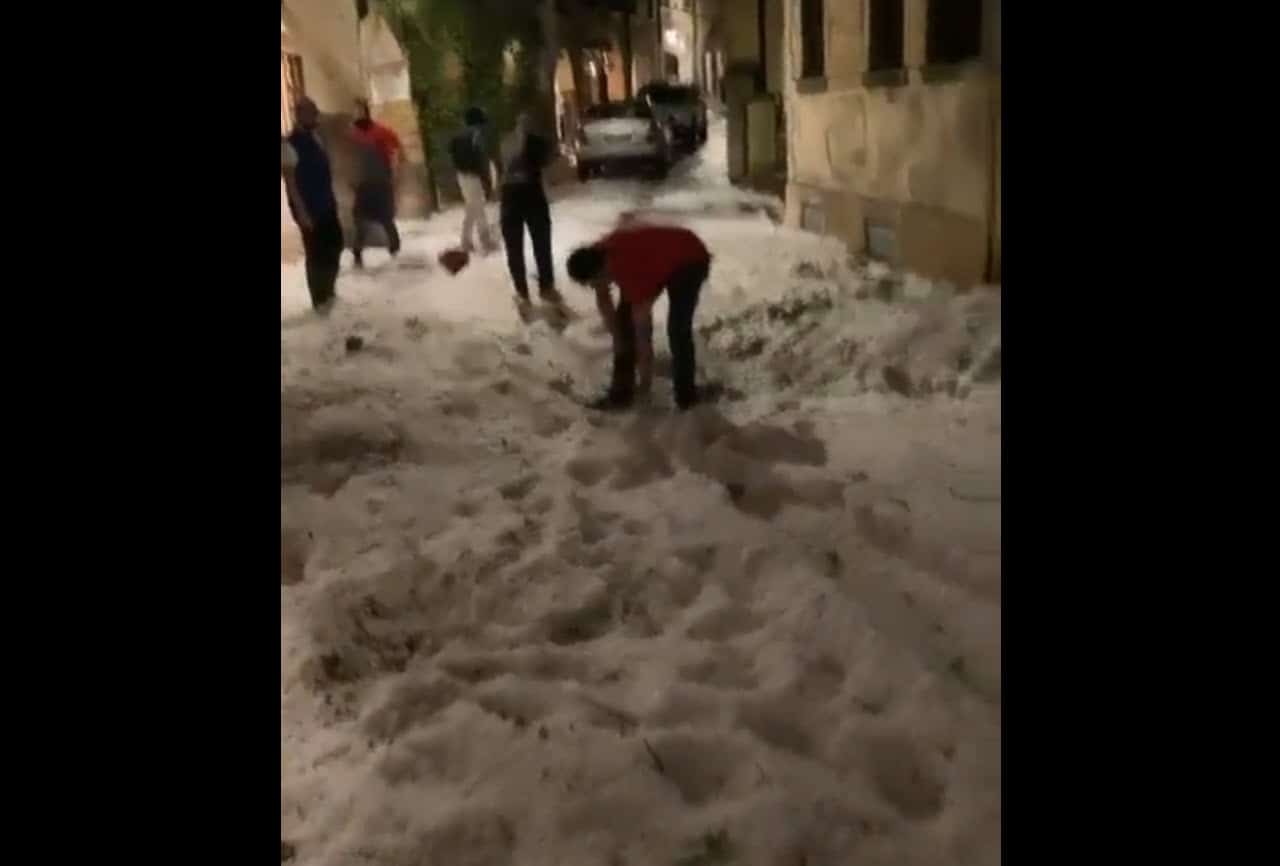 Gli effetti di una grandinata devastante in Veneto. Video Meteo
