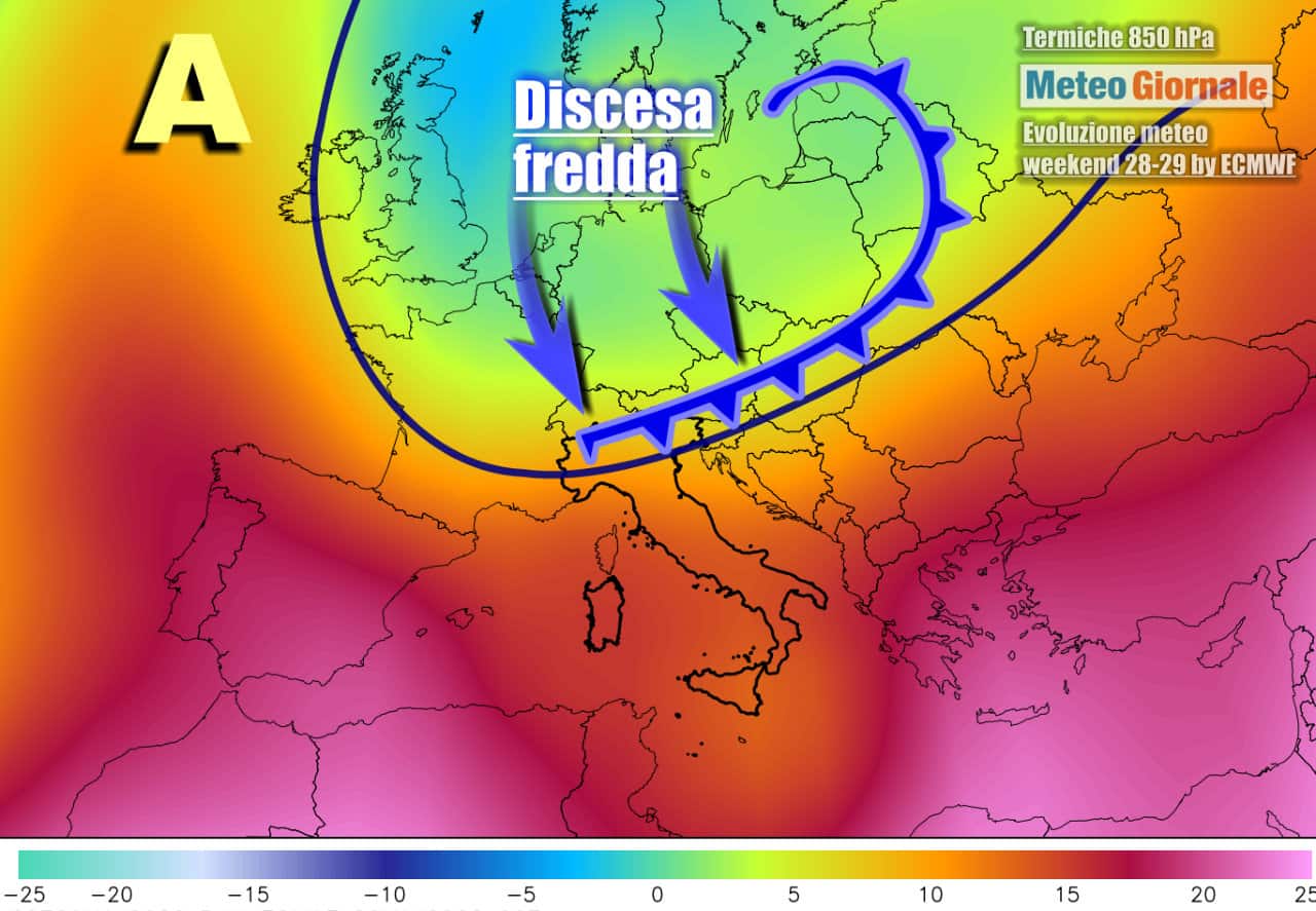Meteo: dal GRANDE CALDO al CROLLO TERMICO anche di 10 gradi. Ecco quando