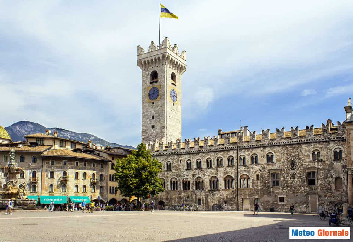 Meteo TRENTO: temporali, calo della temperatura. Rischio grandine
