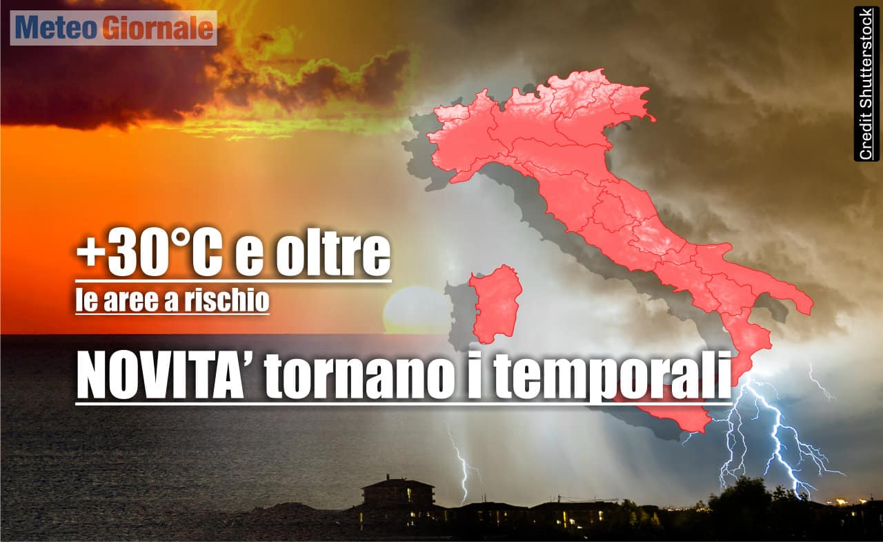 meteo estivo con temporali