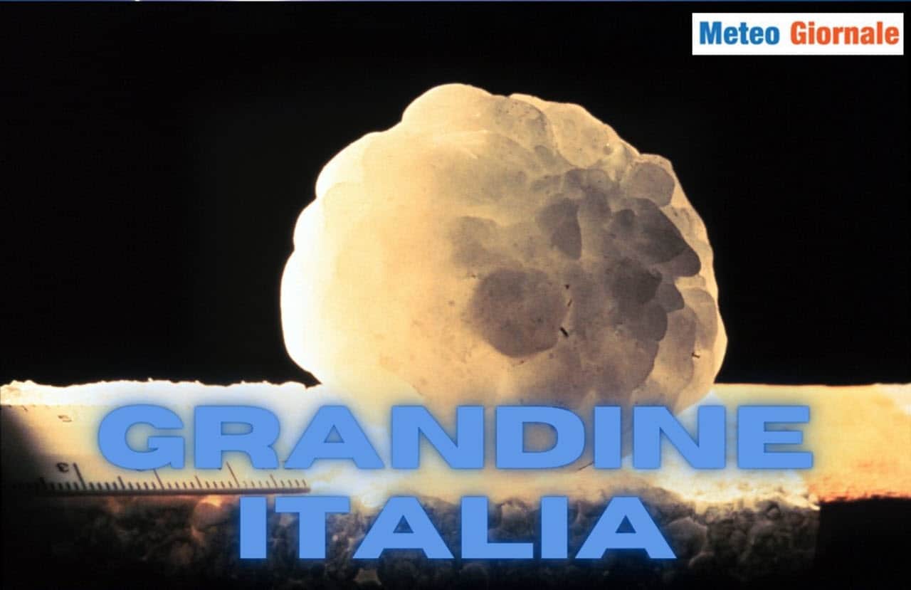 Meteo Italia ancora nuove grandine devastante. Chicchi giganteschi e danni in agricoltura e auto