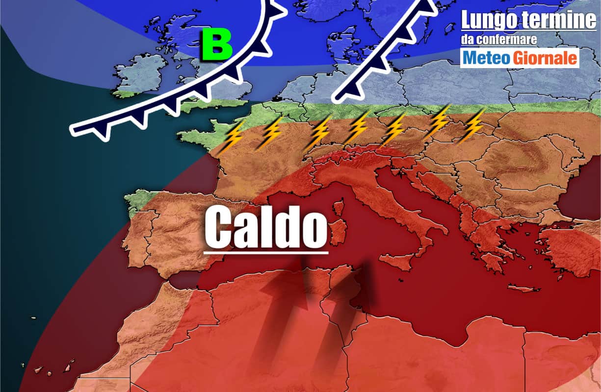 Meteo 15 giorni all’11 Giugno: CALDO AFRICANO anche oltre i 40 GRADI