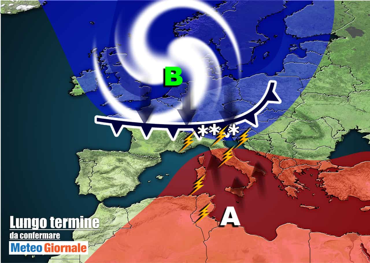 Meteo 15 giorni al 9 Giugno: che SCONQUASSO tra aria ARTICA e d’AFRICA