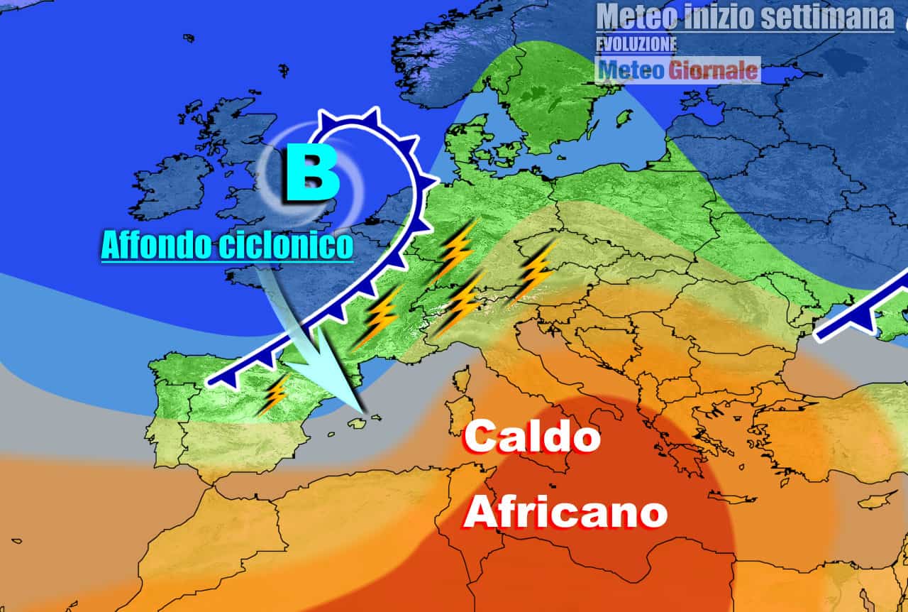 Meteo Italia: weekend di GRANDE CALDO, poi ondata di TEMPORALI anche forti