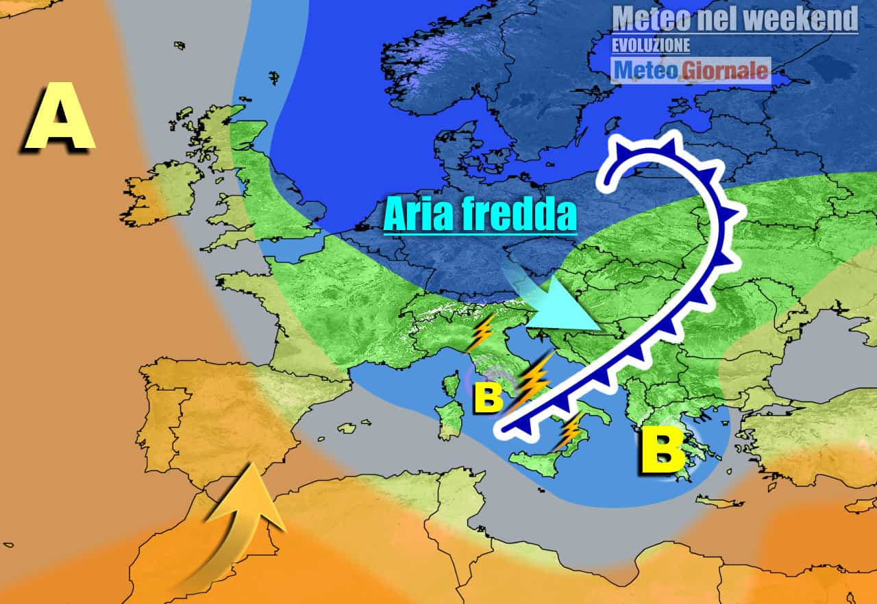 Meteo Italia: sferzata di TEMPORALI e FRESCO nel weekend, poi cambia tutto