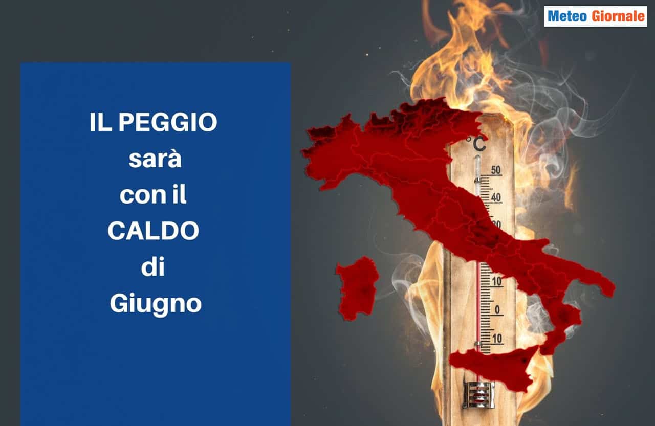 Meteo 15 giorni in Italia: CALDO di MAGGIO, l’inizio del PEGGIO che avverrà a Giugno. Speriamo in rettifiche