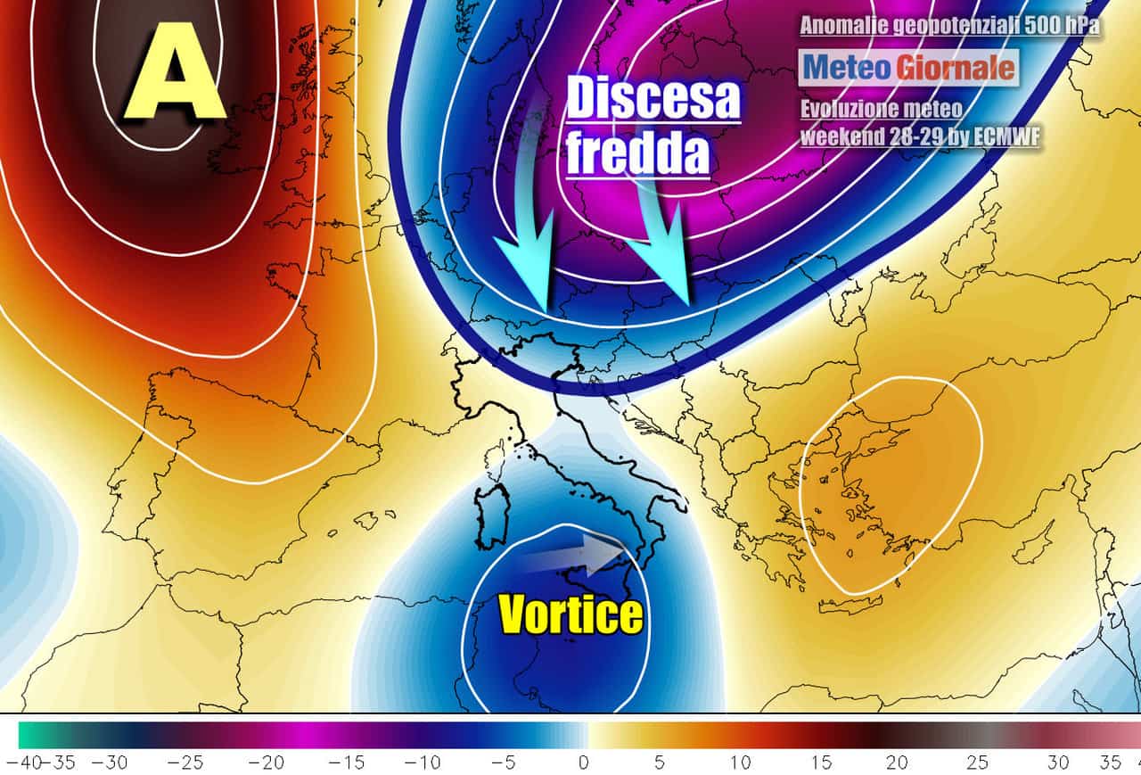 Meteo weekend: STOP Caldo africano, in arrivo correnti fresche e temporali