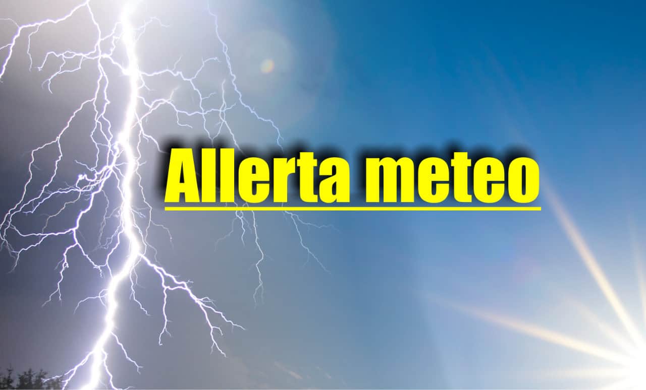 Allerta meteo gialla dalla Protezione Civile per sabato 18 Giugno 2022