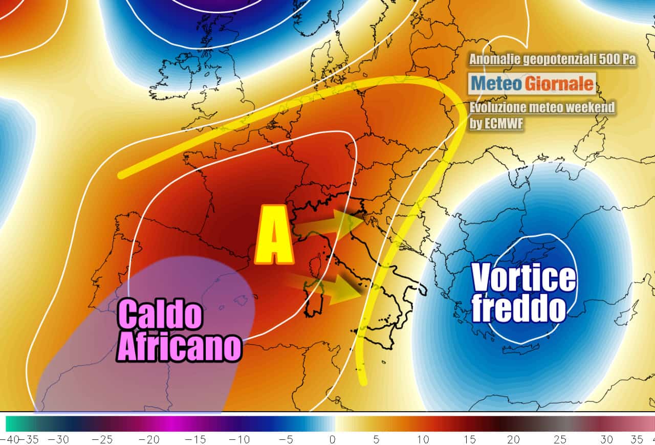 Meteo weekend: l’anticiclone torna ad avanzare, ma ancora ultimi acquazzoni