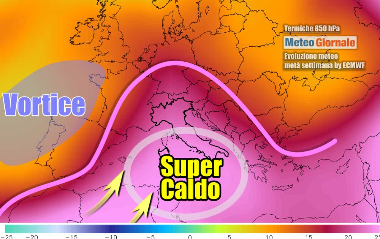 Meteo: anticiclone africano verso l’Italia con bolla dal Sahara. Temperature a rischio record