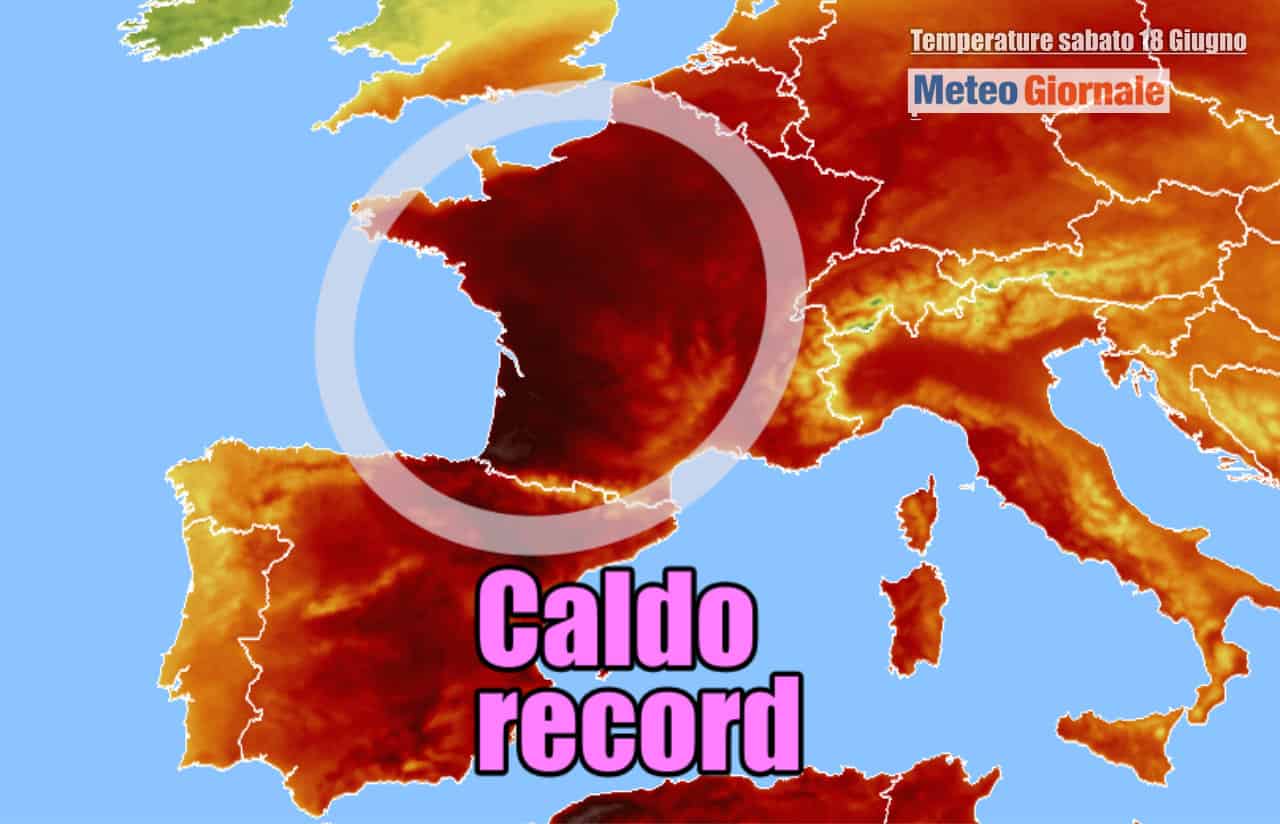 Meteo Francia: toccati 40 gradi, mai successo prima. Ed è solo l’inizio