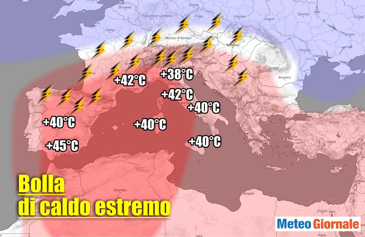 meteo con ondata di calore
